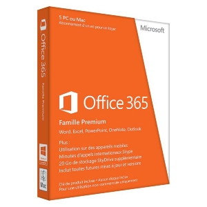 Microsoft Office 365 Famille Premium 2013 - 5 P PKC 1an